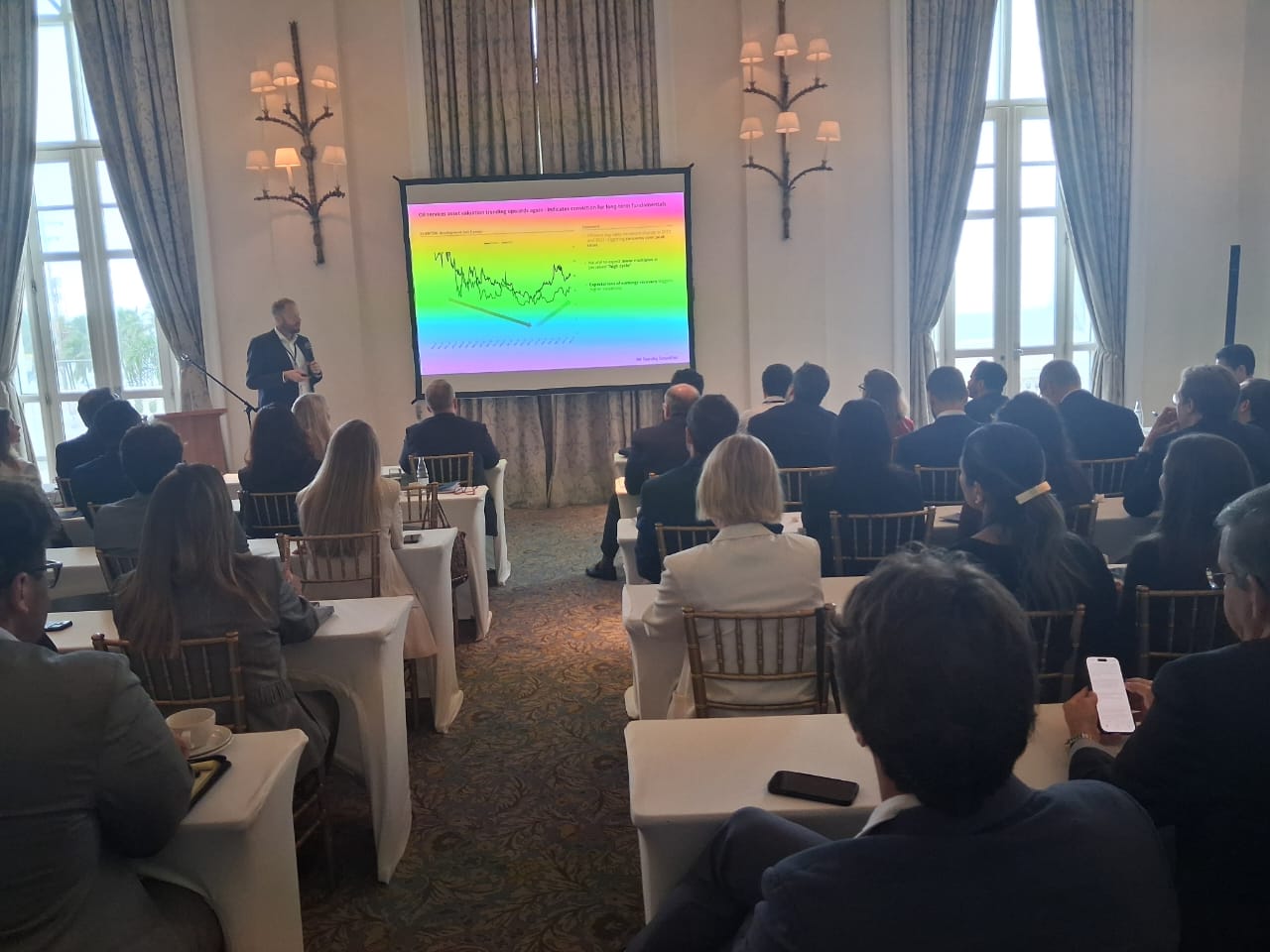 Apresentação e público no Capital Markets Day Rio de Janeiro 2026 no Copacabana Palace